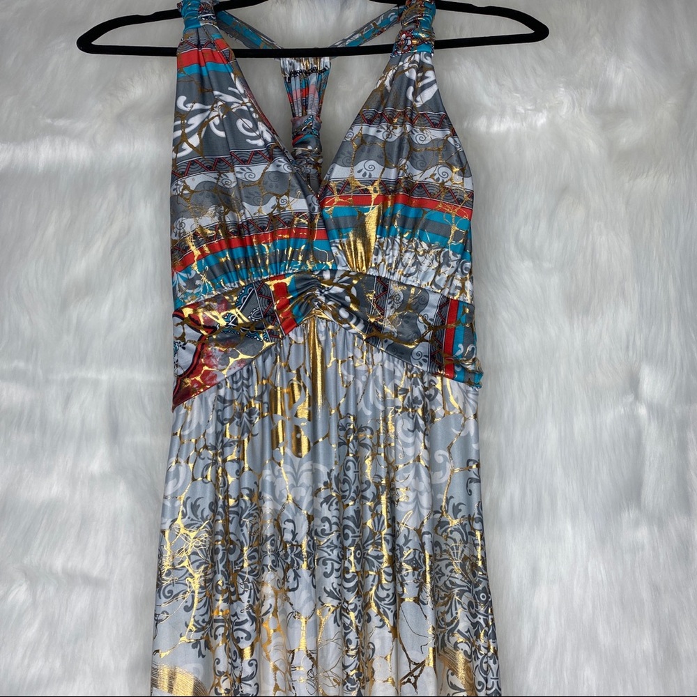 Sleeveless Halter Maxi Loose Summer Dress